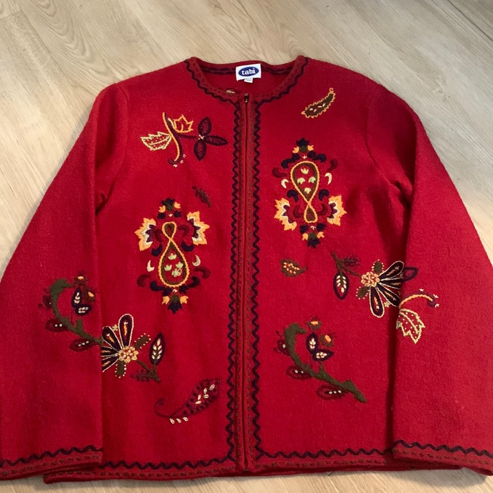 Vintage Cottage Core Tabi Zip Cardigan